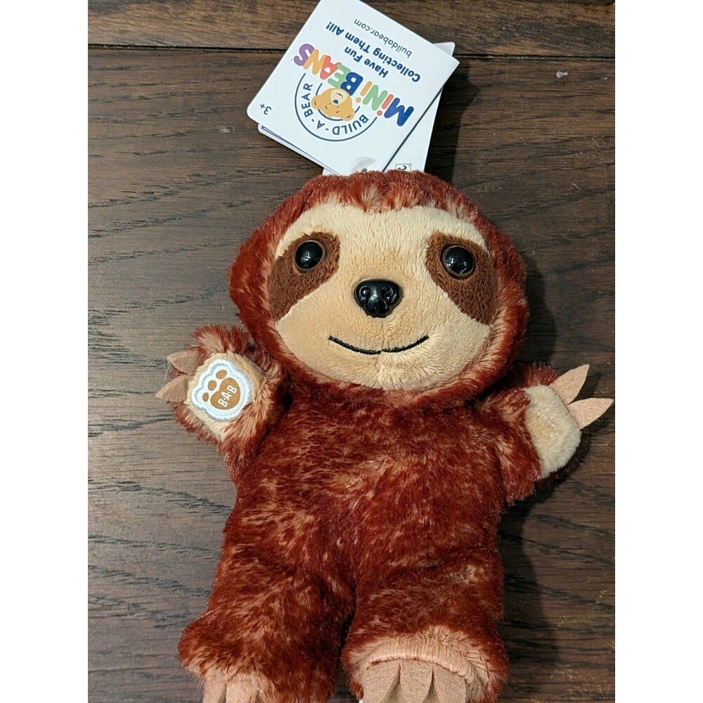 Build-A-Bear Mini Beans 7" SLOTH Plush Stuffed Animal Series 3